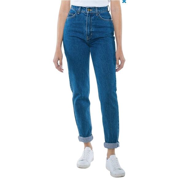 NWT American Apparel High Waist Jean Medium Wash Size 25 - Picture 1 of 14